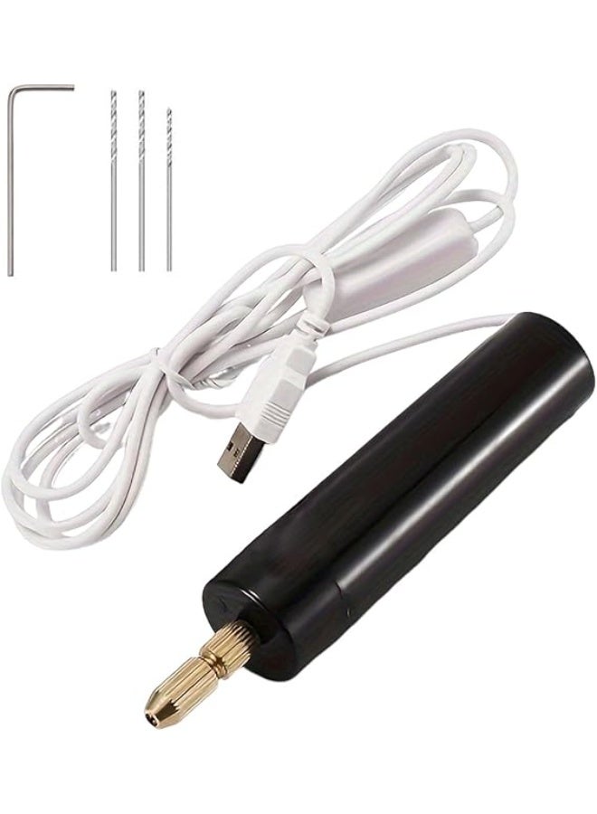 Mini Electric Drill, Mini Drill, Electric Wire Drill, Mini Hand Electric Drill, Twist Drill, Electric Drill for Modeling, Wood, Resin, Jewellery Making - Image 1